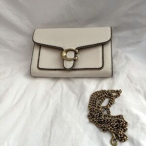 Coach Tabby chain clutch with beading